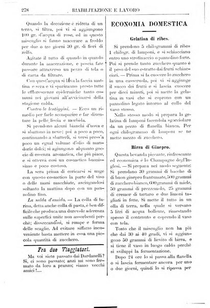 Riabilitazione e lavoro bollettino dell'Ospizio S. Margherita in Roma