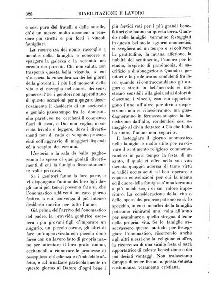 Riabilitazione e lavoro bollettino dell'Ospizio S. Margherita in Roma