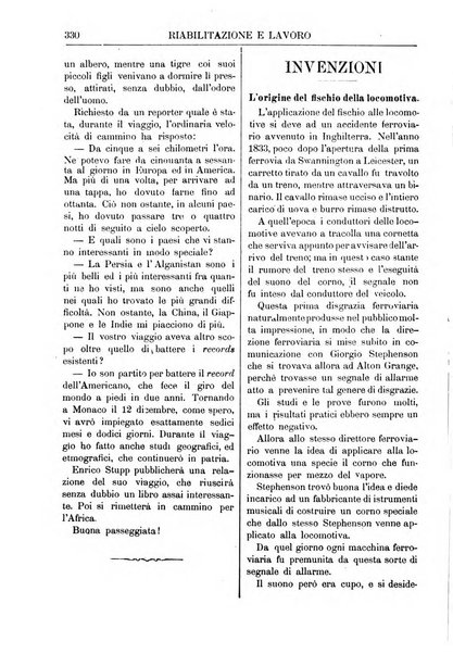 Riabilitazione e lavoro bollettino dell'Ospizio S. Margherita in Roma