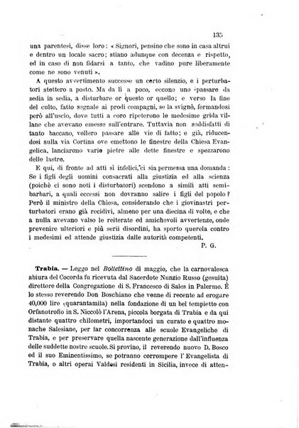 Il bollettino della Missione della Chiesa evangelica valdese