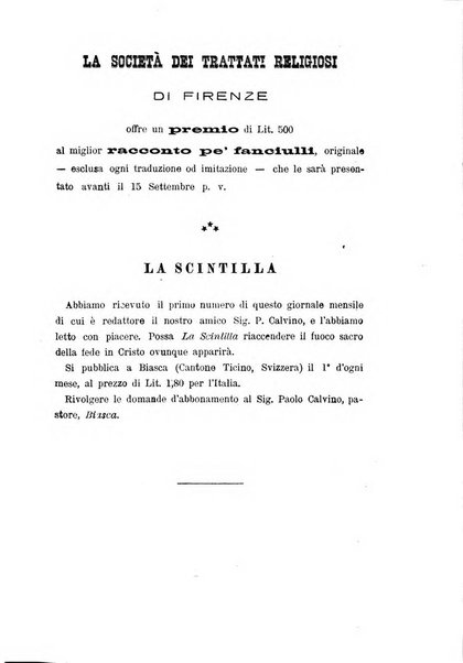 Il bollettino della Missione della Chiesa evangelica valdese