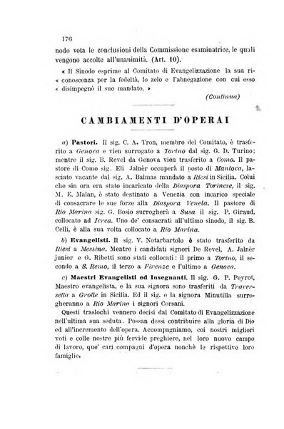 Il bollettino della Missione della Chiesa evangelica valdese