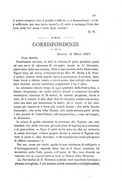 Il bollettino della Missione della Chiesa evangelica valdese