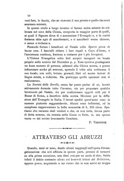 Il bollettino della Missione della Chiesa evangelica valdese