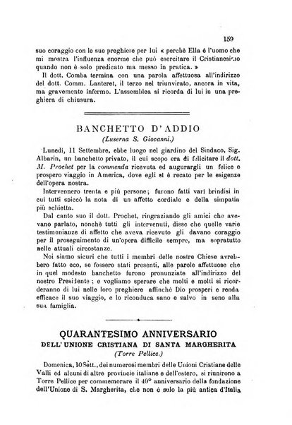 Il bollettino della Missione della Chiesa evangelica valdese