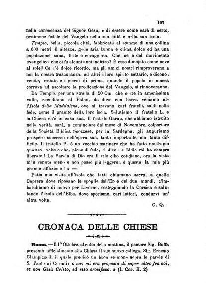 Il bollettino della Missione della Chiesa evangelica valdese