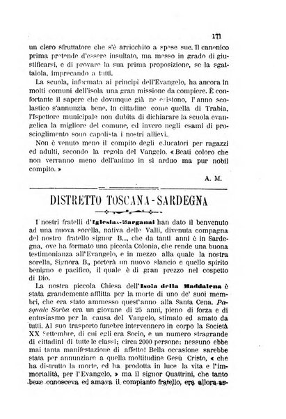 Il bollettino della Missione della Chiesa evangelica valdese