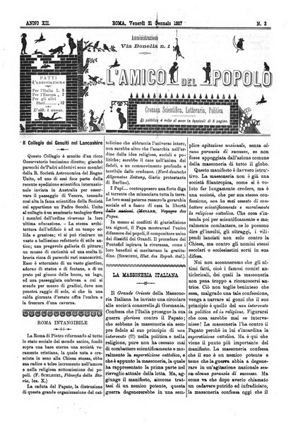 L'amico del popolo cronaca scientifica, letteraria, politica