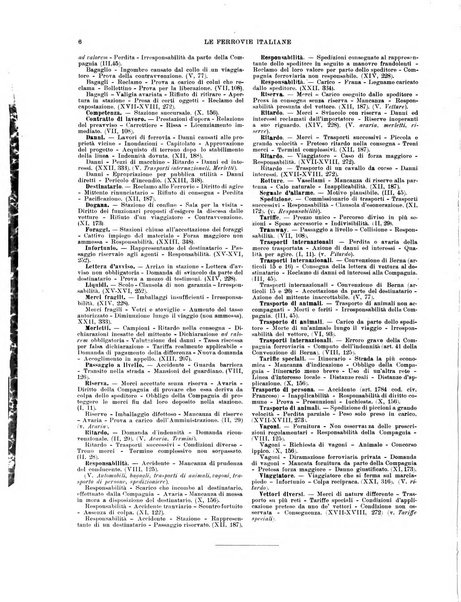 Le ferrovie italiane rivista quindicinale di dottrina, giurisprudenza, legislazione ed amministrazione ferroviaria