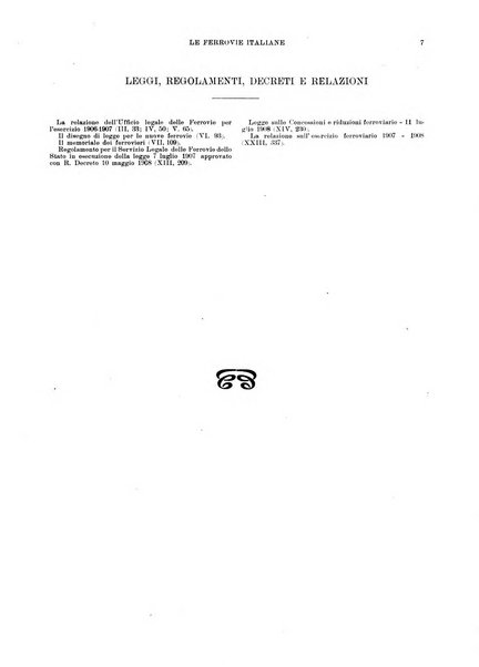 Le ferrovie italiane rivista quindicinale di dottrina, giurisprudenza, legislazione ed amministrazione ferroviaria