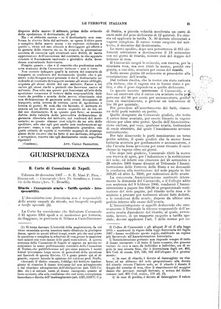 Le ferrovie italiane rivista quindicinale di dottrina, giurisprudenza, legislazione ed amministrazione ferroviaria
