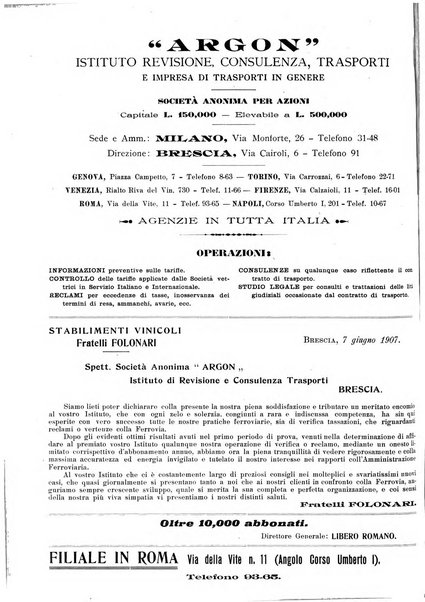 Le ferrovie italiane rivista quindicinale di dottrina, giurisprudenza, legislazione ed amministrazione ferroviaria