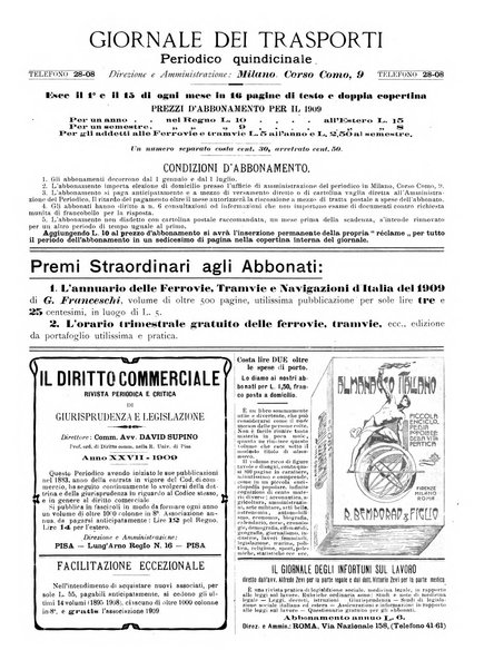 Le ferrovie italiane rivista quindicinale di dottrina, giurisprudenza, legislazione ed amministrazione ferroviaria