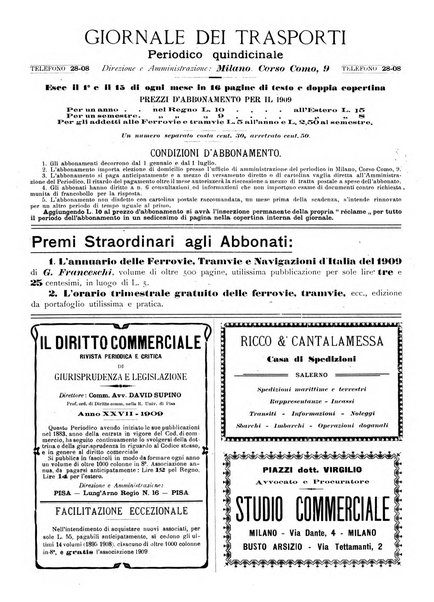 Le ferrovie italiane rivista quindicinale di dottrina, giurisprudenza, legislazione ed amministrazione ferroviaria