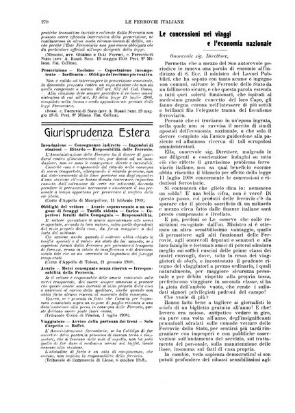 Le ferrovie italiane rivista quindicinale di dottrina, giurisprudenza, legislazione ed amministrazione ferroviaria