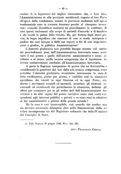 Le ferrovie italiane rivista quindicinale di dottrina, giurisprudenza, legislazione ed amministrazione ferroviaria