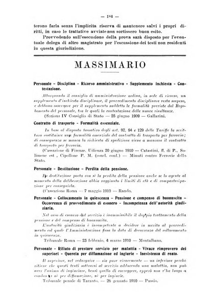 Le ferrovie italiane rivista quindicinale di dottrina, giurisprudenza, legislazione ed amministrazione ferroviaria