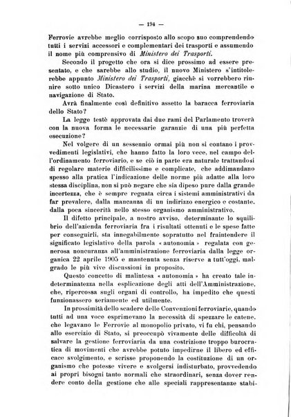 Le ferrovie italiane rivista quindicinale di dottrina, giurisprudenza, legislazione ed amministrazione ferroviaria