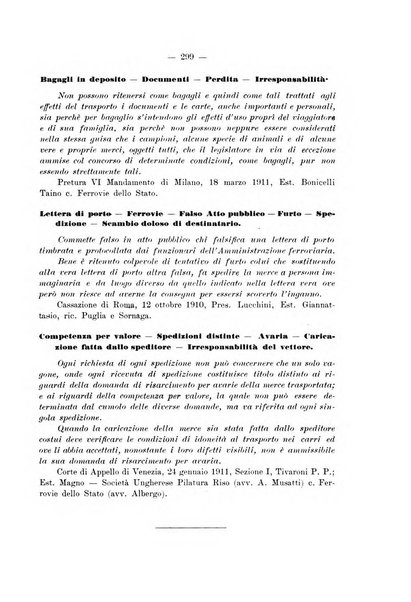 Le ferrovie italiane rivista quindicinale di dottrina, giurisprudenza, legislazione ed amministrazione ferroviaria