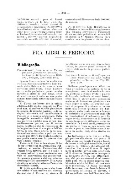 Le ferrovie italiane rivista quindicinale di dottrina, giurisprudenza, legislazione ed amministrazione ferroviaria