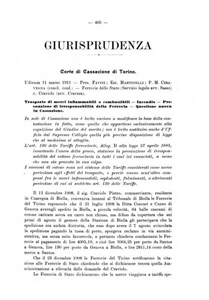 Le ferrovie italiane rivista quindicinale di dottrina, giurisprudenza, legislazione ed amministrazione ferroviaria