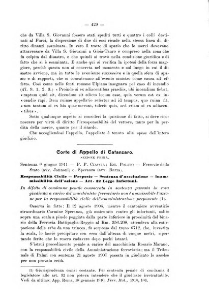 Le ferrovie italiane rivista quindicinale di dottrina, giurisprudenza, legislazione ed amministrazione ferroviaria