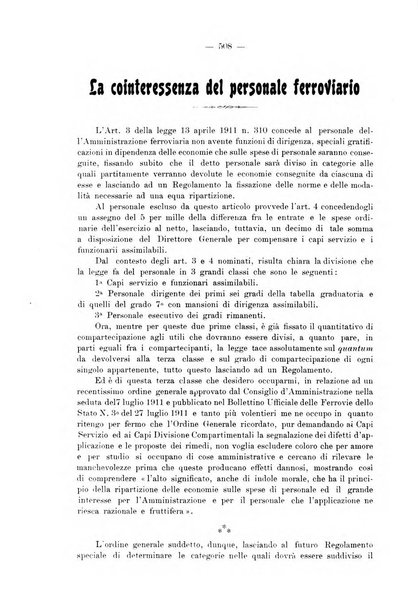 Le ferrovie italiane rivista quindicinale di dottrina, giurisprudenza, legislazione ed amministrazione ferroviaria