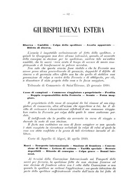 Le ferrovie italiane rivista quindicinale di dottrina, giurisprudenza, legislazione ed amministrazione ferroviaria