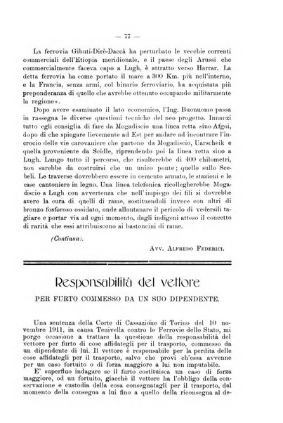 Le ferrovie italiane rivista quindicinale di dottrina, giurisprudenza, legislazione ed amministrazione ferroviaria