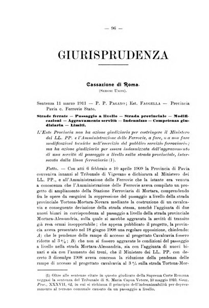 Le ferrovie italiane rivista quindicinale di dottrina, giurisprudenza, legislazione ed amministrazione ferroviaria