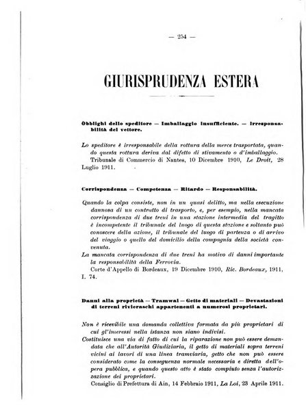 Le ferrovie italiane rivista quindicinale di dottrina, giurisprudenza, legislazione ed amministrazione ferroviaria