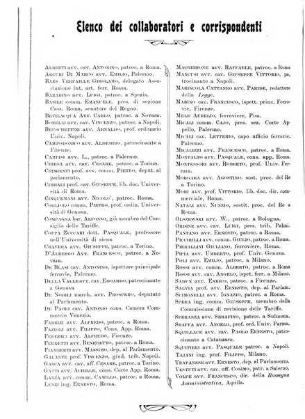 Le ferrovie italiane rivista quindicinale di dottrina, giurisprudenza, legislazione ed amministrazione ferroviaria