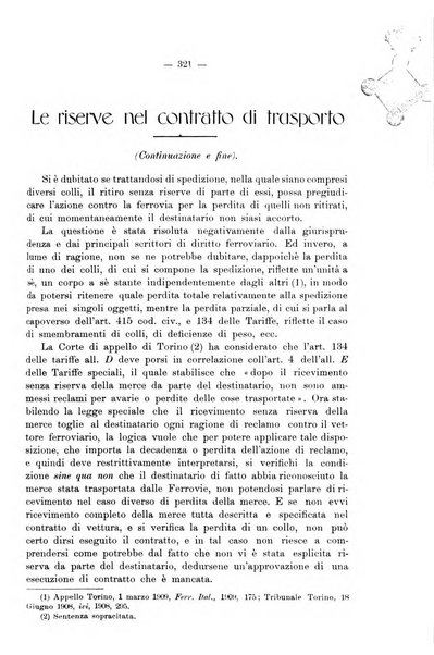 Le ferrovie italiane rivista quindicinale di dottrina, giurisprudenza, legislazione ed amministrazione ferroviaria