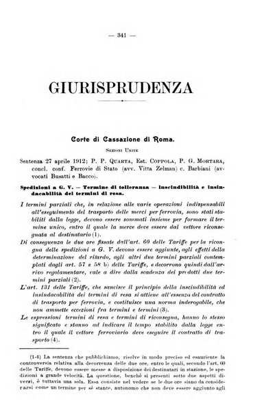 Le ferrovie italiane rivista quindicinale di dottrina, giurisprudenza, legislazione ed amministrazione ferroviaria