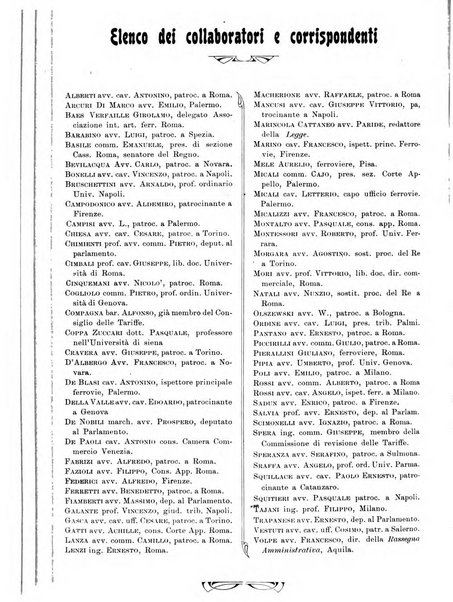 Le ferrovie italiane rivista quindicinale di dottrina, giurisprudenza, legislazione ed amministrazione ferroviaria