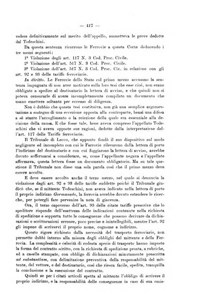 Le ferrovie italiane rivista quindicinale di dottrina, giurisprudenza, legislazione ed amministrazione ferroviaria