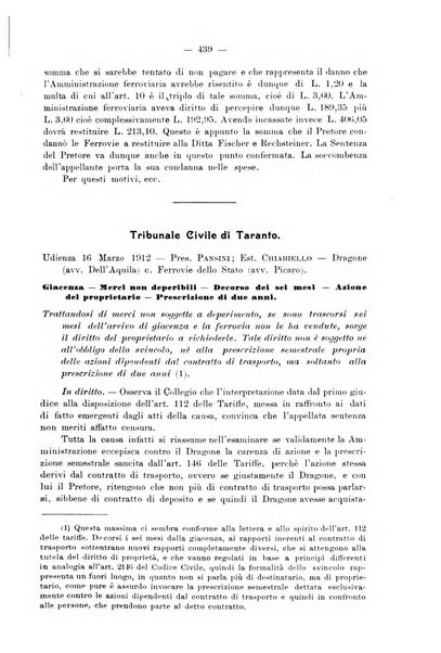 Le ferrovie italiane rivista quindicinale di dottrina, giurisprudenza, legislazione ed amministrazione ferroviaria