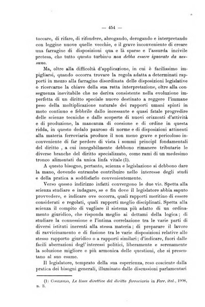 Le ferrovie italiane rivista quindicinale di dottrina, giurisprudenza, legislazione ed amministrazione ferroviaria