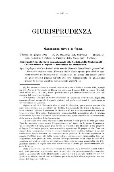 Le ferrovie italiane rivista quindicinale di dottrina, giurisprudenza, legislazione ed amministrazione ferroviaria