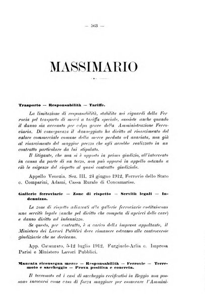 Le ferrovie italiane rivista quindicinale di dottrina, giurisprudenza, legislazione ed amministrazione ferroviaria