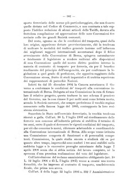 Le ferrovie italiane rivista quindicinale di dottrina, giurisprudenza, legislazione ed amministrazione ferroviaria