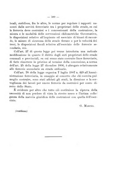 Le ferrovie italiane rivista quindicinale di dottrina, giurisprudenza, legislazione ed amministrazione ferroviaria