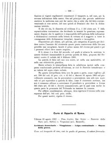 Le ferrovie italiane rivista quindicinale di dottrina, giurisprudenza, legislazione ed amministrazione ferroviaria