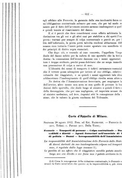 Le ferrovie italiane rivista quindicinale di dottrina, giurisprudenza, legislazione ed amministrazione ferroviaria