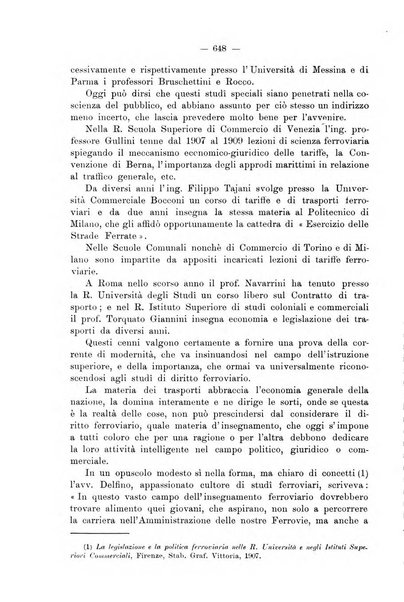 Le ferrovie italiane rivista quindicinale di dottrina, giurisprudenza, legislazione ed amministrazione ferroviaria