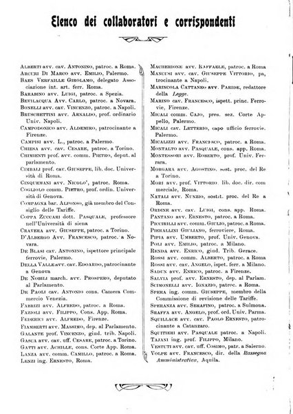 Le ferrovie italiane rivista quindicinale di dottrina, giurisprudenza, legislazione ed amministrazione ferroviaria