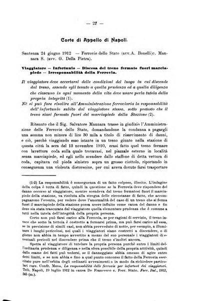 Le ferrovie italiane rivista quindicinale di dottrina, giurisprudenza, legislazione ed amministrazione ferroviaria