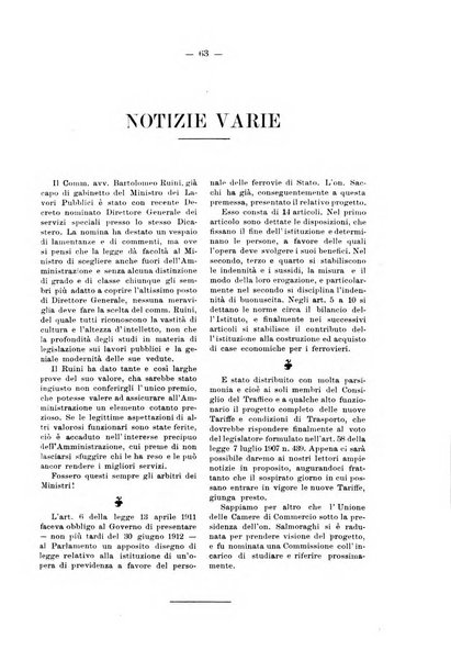 Le ferrovie italiane rivista quindicinale di dottrina, giurisprudenza, legislazione ed amministrazione ferroviaria