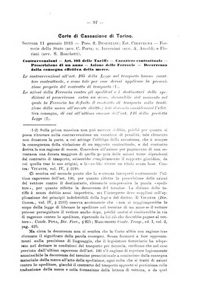 Le ferrovie italiane rivista quindicinale di dottrina, giurisprudenza, legislazione ed amministrazione ferroviaria