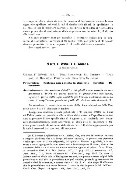 Le ferrovie italiane rivista quindicinale di dottrina, giurisprudenza, legislazione ed amministrazione ferroviaria